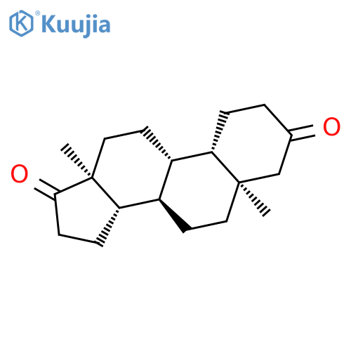Estrane-3,17-dione, 5-methyl-, (5b,10a)- structure