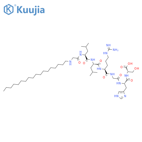 L-SERINE, N-OCTADECYLGLYCYL-L-LEUCYL-L-LEUCYL-L-ARGINYLGLYCYL-L-HISTIDYL- structure