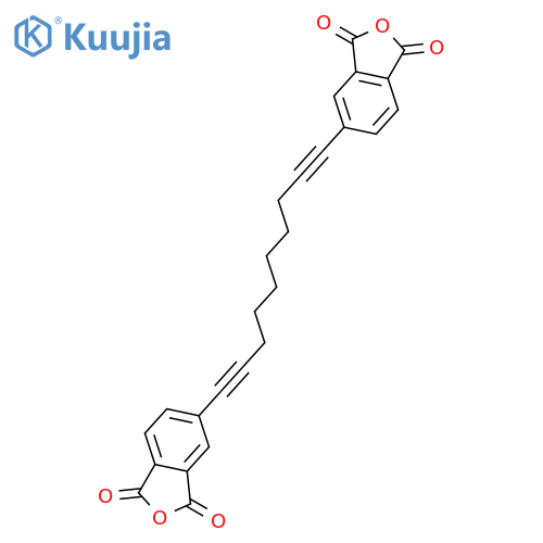 1,3-Isobenzofurandione, 5,5'-(1,9-decadiyne-1,10-diyl)bis- structure