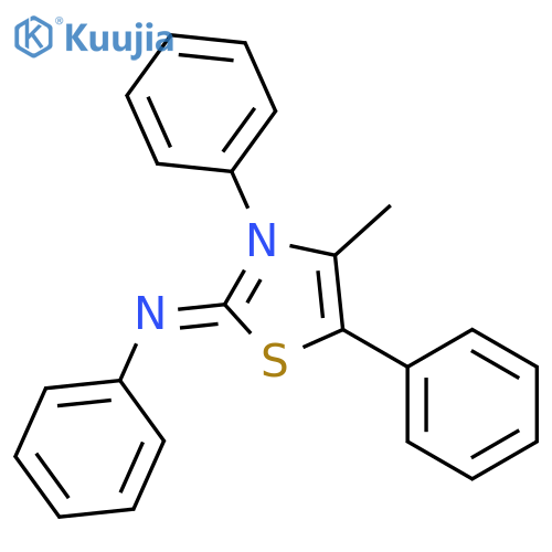 (4-Methyl-3,5-diphenyl-3h-thiazol-2-ylidene)-phenyl-amine structure
