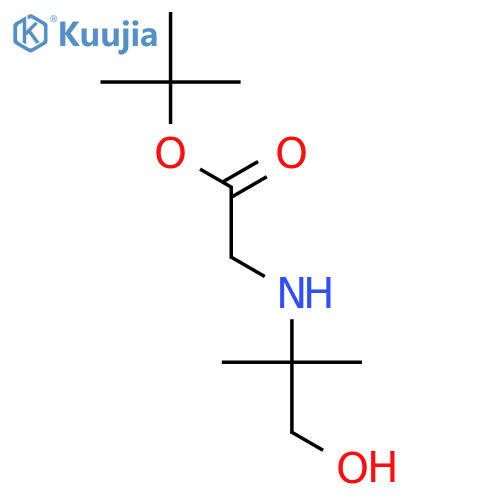 Glycine, N-(2-hydroxy-1,1-dimethylethyl)-, 1,1-dimethylethyl ester structure