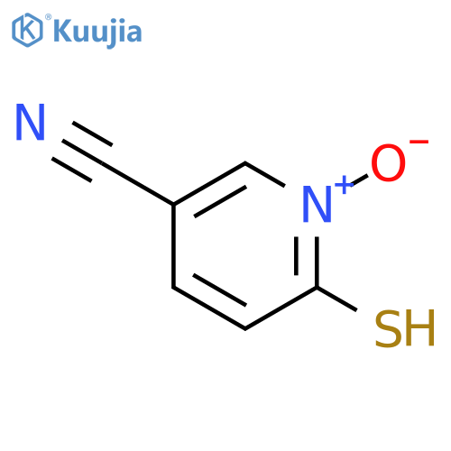 3-PYRIDINECARBONITRILE, 6-MERCAPTO-, 1-OXIDE structure