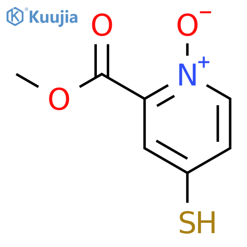 2-PYRIDINECARBOXYLIC ACID, 4-MERCAPTO-, METHYL ESTER, 1-OXIDE structure