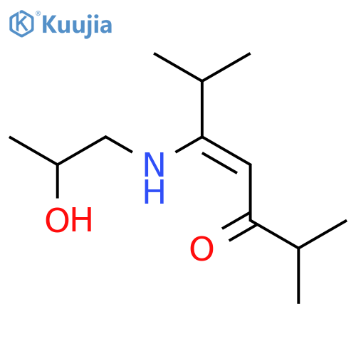 4-Hepten-3-one, 5-[(2-hydroxypropyl)amino]-2,6-dimethyl- structure