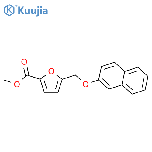 methyl 5-(naphthalen-2-yloxy)methylfuran-2-carboxylate structure