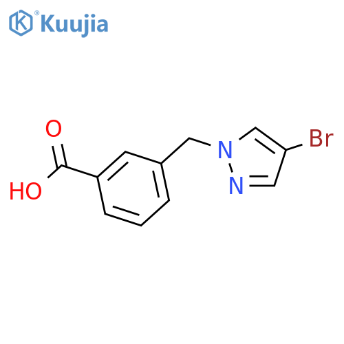 3-(4-Bromo-1H-pyrazol-1-yl)methylbenzoic Acid structure