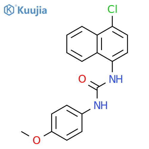 UREA, N-(4-CHLORO-1-NAPHTHALENYL)-N'-(4-METHOXYPHENYL)- structure