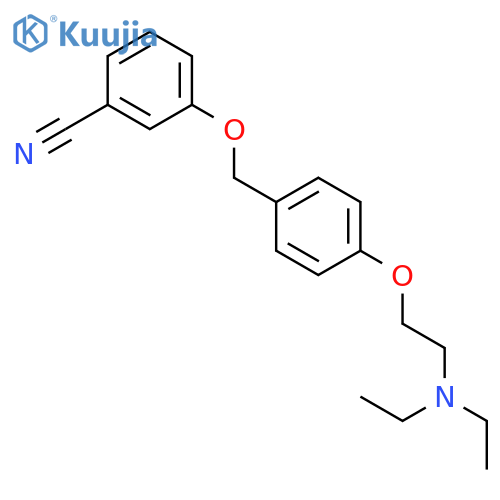 BENZONITRILE, 3-[[4-[2-(DIETHYLAMINO)ETHOXY]PHENYL]METHOXY]- structure