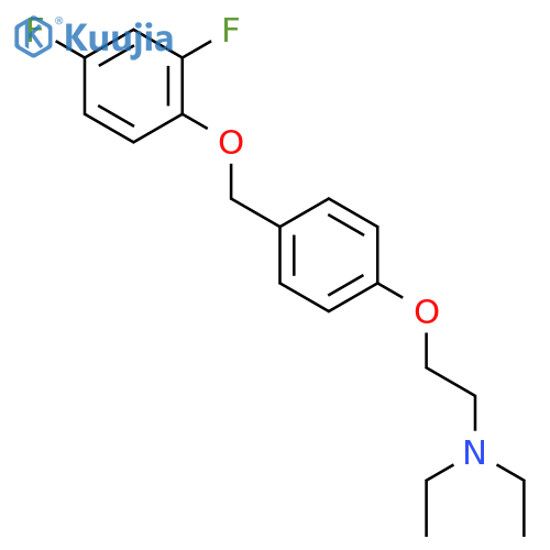 Ethanamine, 2-[4-[(2,4-difluorophenoxy)methyl]phenoxy]-N,N-diethyl- structure