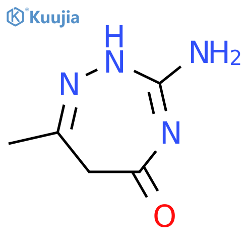 5H-1,2,4-Triazepin-5-one, 3-amino-2,6-dihydro-7-methyl- (9CI) structure