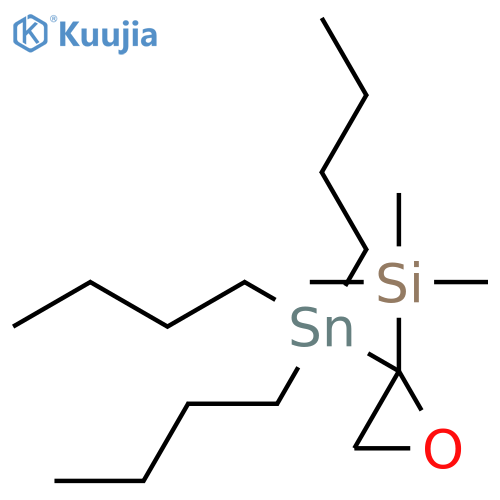 SILANE, TRIMETHYL[2-(TRIBUTYLSTANNYL)OXIRANYL]- structure