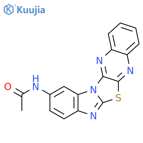 Acetamide, N-benzimidazo[2',1':2,3]thiazolo[4,5-b]quinoxalin-10-yl- structure