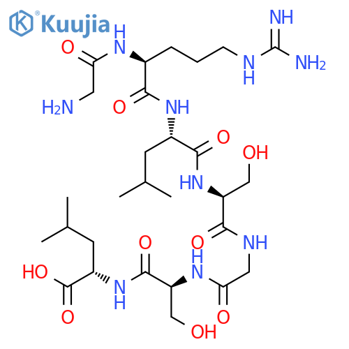 L-LEUCINE, GLYCYL-L-ARGINYL-L-LEUCYL-L-SERYLGLYCYL-L-SERYL- structure