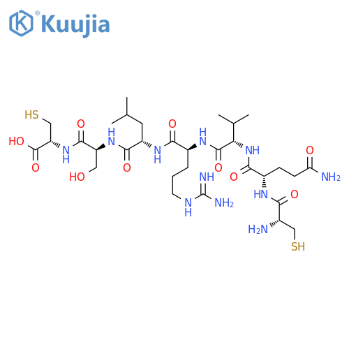 L-Cysteine, L-cysteinyl-L-glutaminyl-L-valyl-L-arginyl-L-leucyl-L-seryl- structure