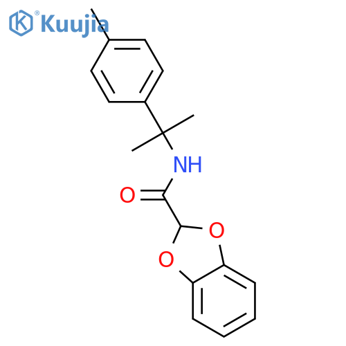 1,3-Benzodioxole-2-carboxamide, N-[1-methyl-1-(4-methylphenyl)ethyl]- structure