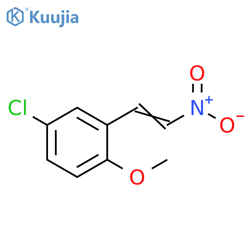 4-chloro-1-methoxy-2-(2-nitroethenyl)benzene structure