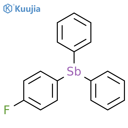 STIBINE, (4-FLUOROPHENYL)DIPHENYL- structure