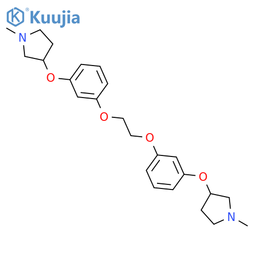 PYRROLIDINE, 3,3'-[1,2-ETHANEDIYLBIS(OXY-3,1-PHENYLENEOXY)]BIS[1-METHYL- structure