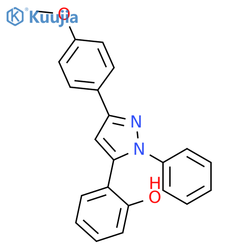 Phenol, 2-[3-(4-methoxyphenyl)-1-phenyl-1H-pyrazol-5-yl]- structure