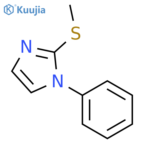 1H-Imidazole, 2-(methylthio)-1-phenyl- structure