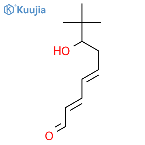 2,4-NONADIENAL, 7-HYDROXY-8,8-DIMETHYL-, (2E,4E)- structure