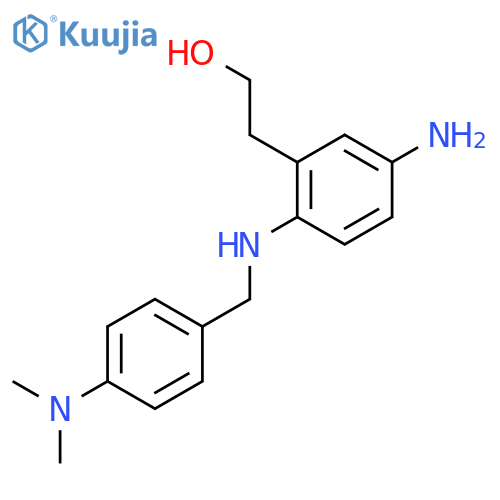 BENZENEETHANOL, 5-AMINO-2-[[[4-(DIMETHYLAMINO)PHENYL]METHYL]AMINO]- structure