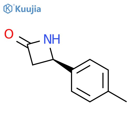 2-Azetidinone, 4-(4-methylphenyl)-, (4R)- structure