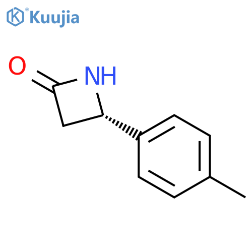 2-AZETIDINONE, 4-(4-METHYLPHENYL)-, (4S)- structure
