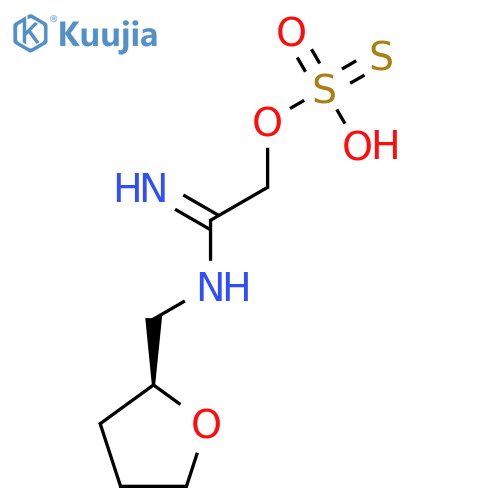 Methanethiol, N-tetrahydrofurfurylamidino-, hydrogen thiosulfate structure