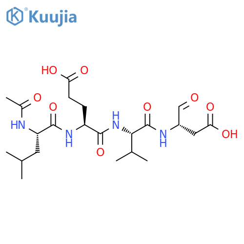 Ac-Leu-Glu-Val-Asp-aldehyde (pseudo acid) structure