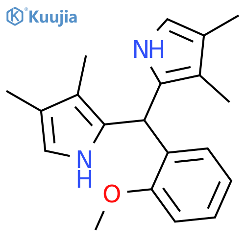 1H-Pyrrole, 2,2'-[(2-methoxyphenyl)methylene]bis[3,4-dimethyl- structure
