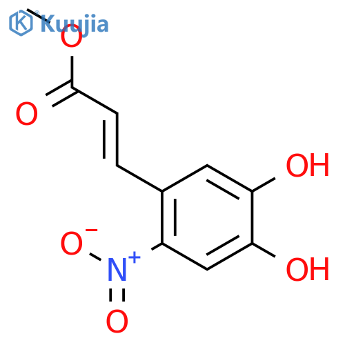2-Propenoic acid, 3-(4,5-dihydroxy-2-nitrophenyl)-, methyl ester, (2E)- structure