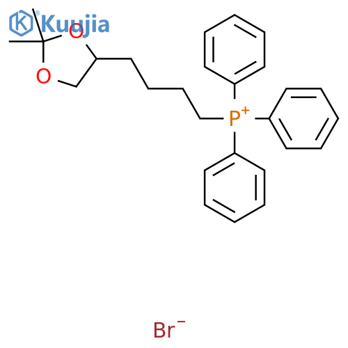 (4-(2,2-Dimethyl-1,3-dioxolan-4-yl)butyl)triphenylphosphonium bromide structure