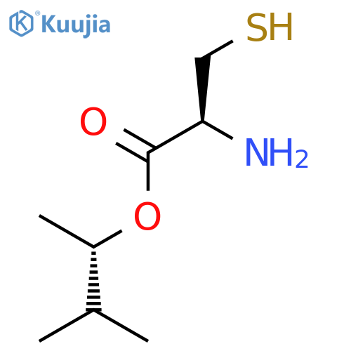 D-Cysteine, (1S)-1,2-dimethylpropyl ester structure