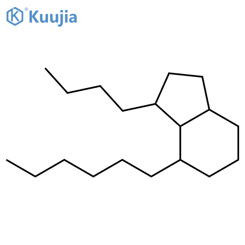1H-INDENE, 1-BUTYL-7-HEXYLOCTAHYDRO- structure