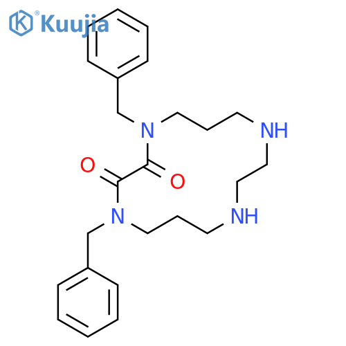 1,4,8,11-TETRAAZACYCLOTETRADECANE-2,3-DIONE, 1,4-BIS(PHENYLMETHYL)- structure