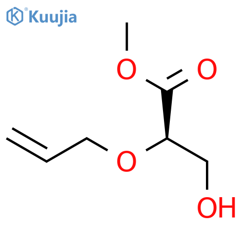 Propanoic acid, 3-hydroxy-2-(2-propenyloxy)-, methyl ester, (2R)- structure