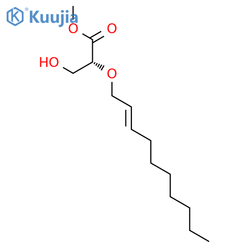 PROPANOIC ACID, 2-(2-DECENYLOXY)-3-HYDROXY-, METHYL ESTER, (2R)- structure