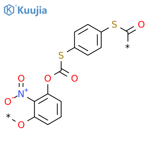 POLY[OXY(NITRO-1,3-PHENYLENE)OXYCARBONYLTHIO-1,4-PHENYLENETHIO(CARBONYL)] structure
