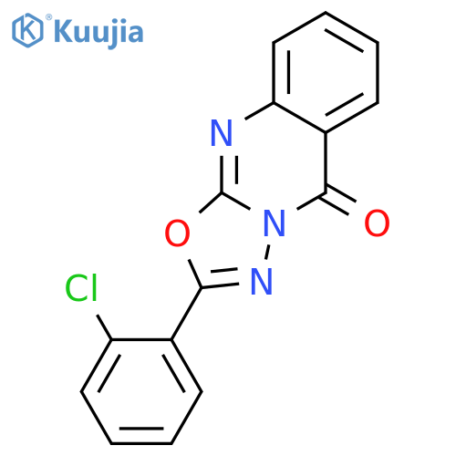 5H-1,3,4-Oxadiazolo[2,3-b]quinazolin-5-one, 2-(2-chlorophenyl)- structure
