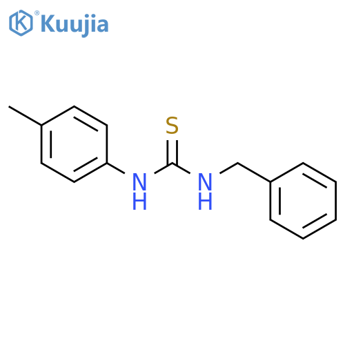 1-benzyl-3-(4-methylphenyl)thiourea structure