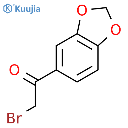 1-(2H-1,3-benzodioxol-5-yl)-2-bromoethan-1-one structure