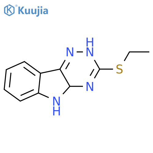 2H-1,2,4-TRIAZINO[5,6-B]INDOLE, 3-(ETHYLTHIO)- structure