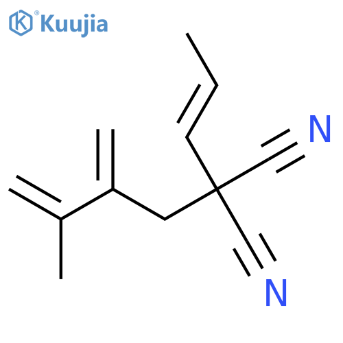 Propanedinitrile, (3-methyl-2-methylene-3-butenyl)-2-propenyl- structure