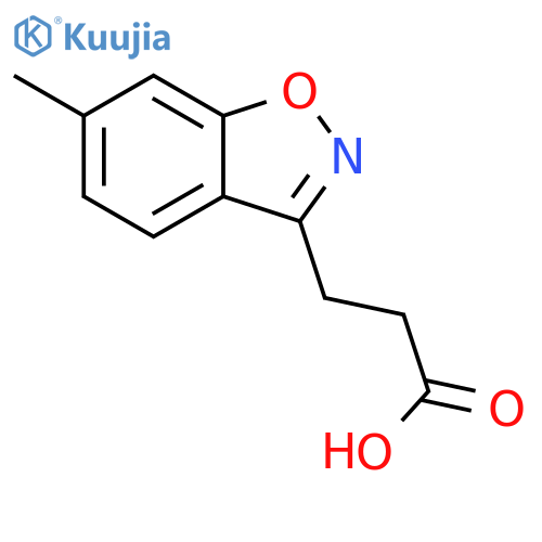 1,2-Benzisoxazole-3-propanoic acid, 6-methyl- structure