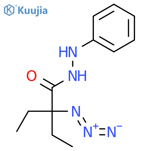 Butanoic acid, 2-azido-2-ethyl-, 2-phenylhydrazide structure