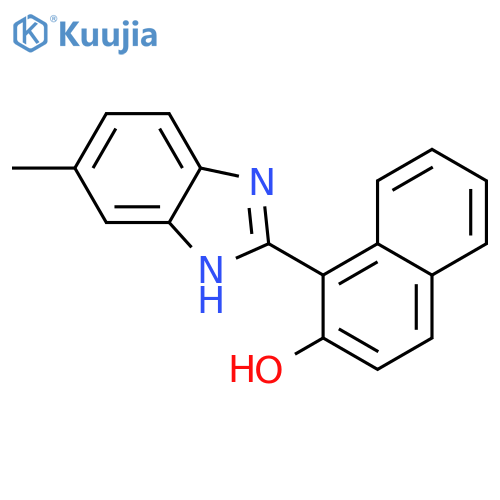 2-NAPHTHALENOL, 1-(5-METHYL-1H-BENZIMIDAZOL-2-YL)- structure