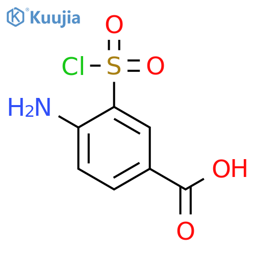 4-amino-3-(chlorosulfonyl)benzoic acid structure