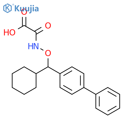Acetic acid, [([1,1'-biphenyl]-4-ylcyclohexylmethoxy)amino]oxo- structure