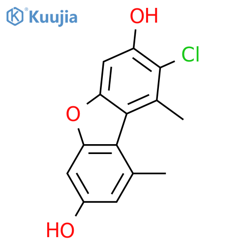 3,7-Dihydroxy-1,9-dimethyldibenzofuran; 2-Chloro structure